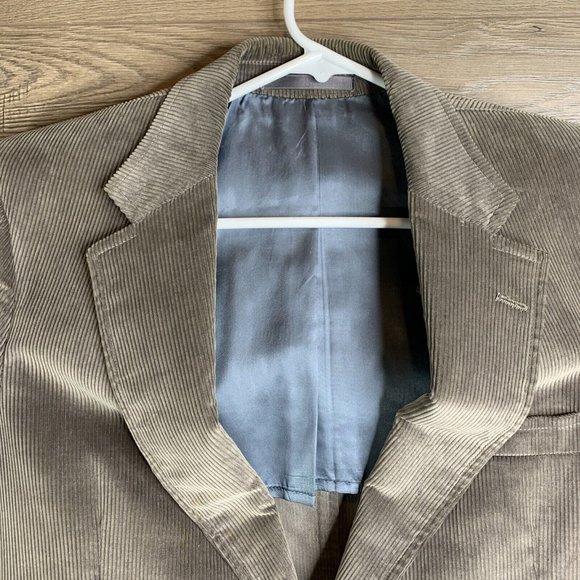 Outfitters Mens Corduroy Blazer 2 Button Sport Coat Envelope Pockets Size M - Picture 6 of 12